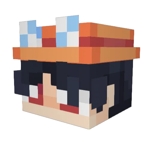 vincepyh Minecraft avatar head, 3D render