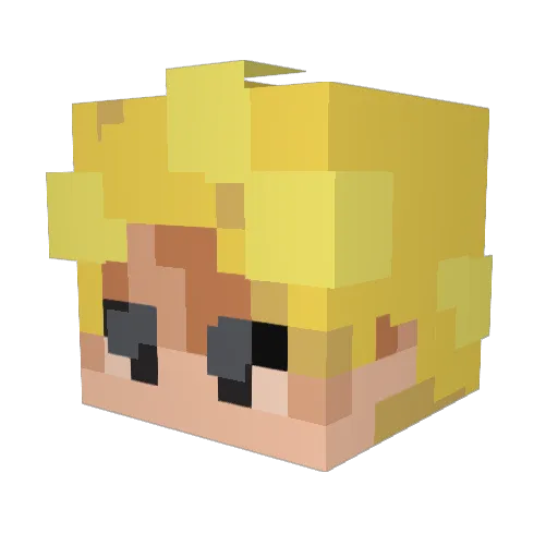 vincethegreat04 Minecraft avatar head, 3D render