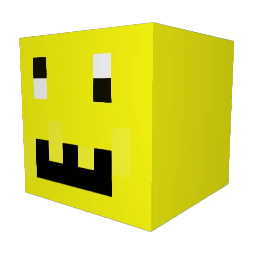 vinciana Minecraft avatar head, 3D render