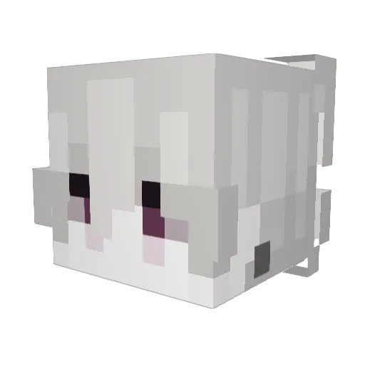 vinciel Minecraft avatar head, 3D render