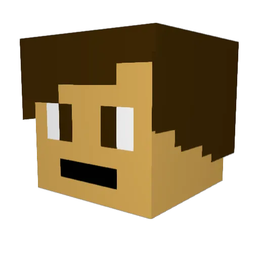 vine063 Minecraft avatar head, 3D render