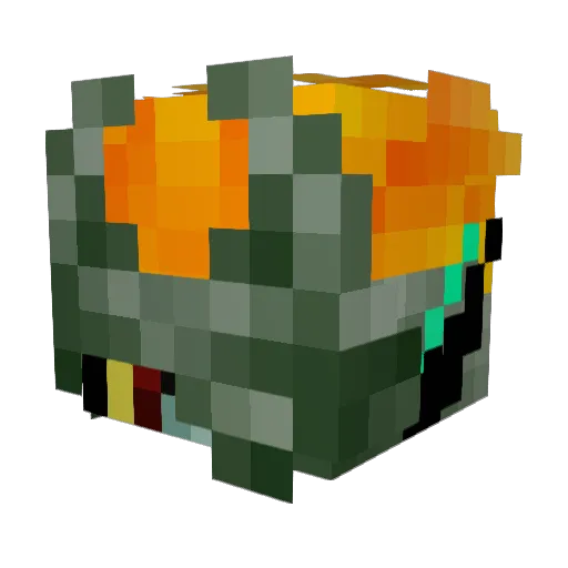 vinegar_doppio9 Minecraft avatar head, 3D render