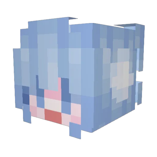 vineko Minecraft avatar head, 3D render