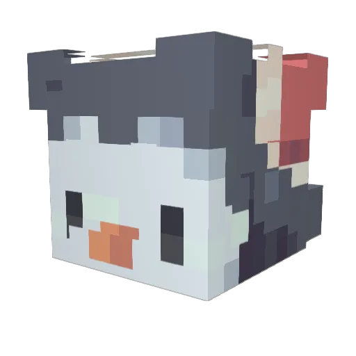 vinfairyy Minecraft avatar head, 3D render