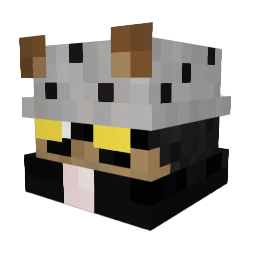 vinfr0 Minecraft avatar head, 3D render