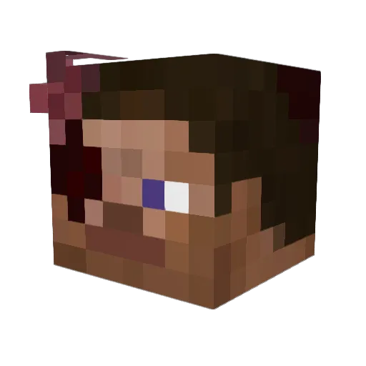 vinges Minecraft avatar head, 3D render