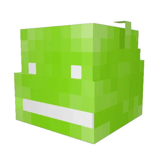 vini2005 Minecraft avatar head, 3D render