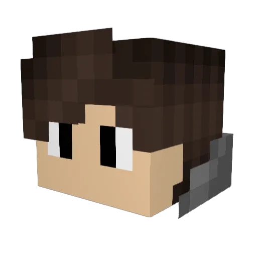 vinicaspider Minecraft avatar head, 3D render