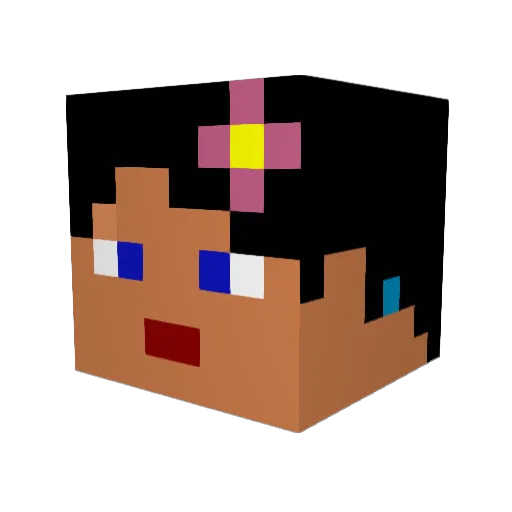 vinik22 Minecraft avatar head, 3D render