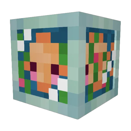 vinilluh Minecraft avatar head, 3D render