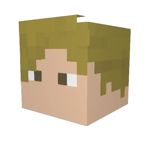 vinimaicol Minecraft avatar head, 3D render