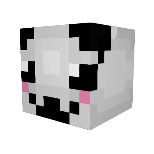 vinisonyc Minecraft avatar head, 3D render