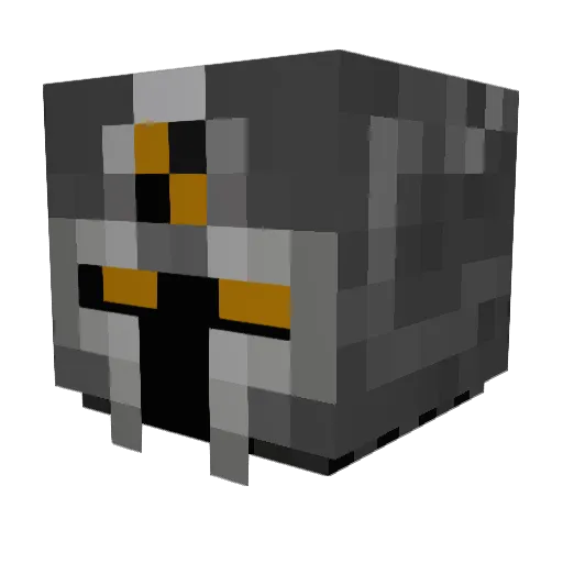 vinithU Minecraft avatar head, 3D render