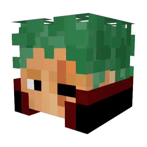 vinizx__ Minecraft avatar head, 3D render
