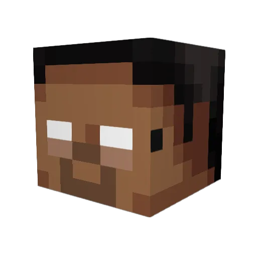 vinjlll Minecraft avatar head, 3D render