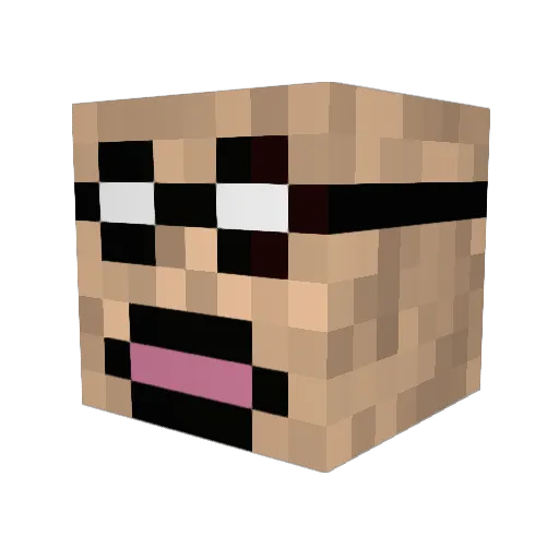 vinlandante Minecraft avatar head, 3D render