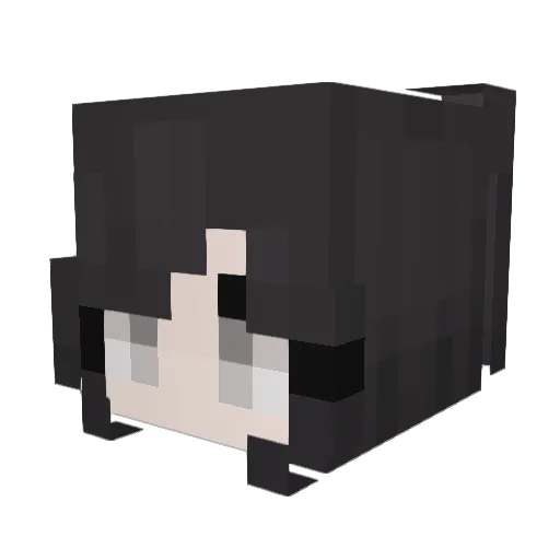 vinlya Minecraft avatar head, 3D render