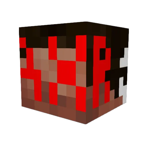 vinny1234 Minecraft avatar head, 3D render