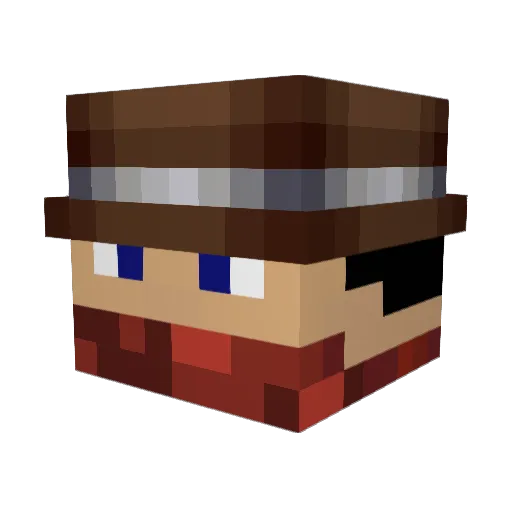 vinny_318 Minecraft avatar head, 3D render