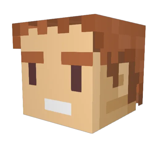 vinnyc10 Minecraft avatar head, 3D render