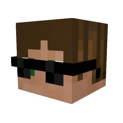 vinnyv07 Minecraft avatar head, 3D render