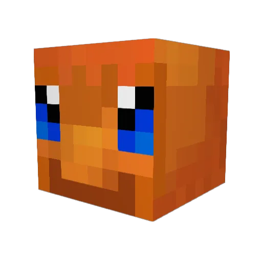 vinooo0 Minecraft avatar head, 3D render