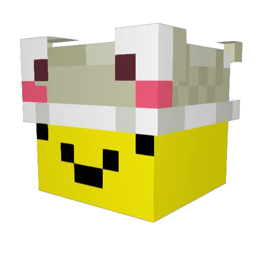 vinozs Minecraft avatar head, 3D render