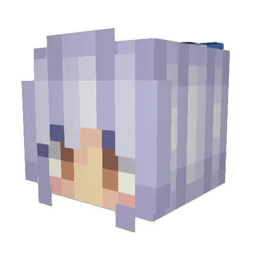 vintagez Minecraft avatar head, 3D render