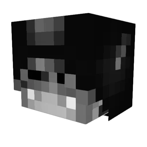 vintedworker888 Minecraft avatar head, 3D render
