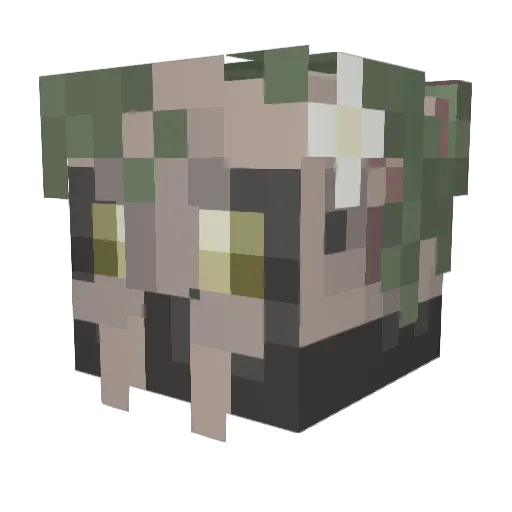 vinterdvale Minecraft avatar head, 3D render