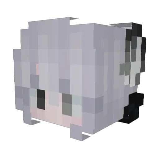 vintersinn Minecraft avatar head, 3D render