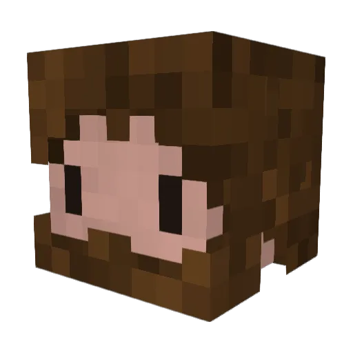vinti_8877 Minecraft avatar head, 3D render