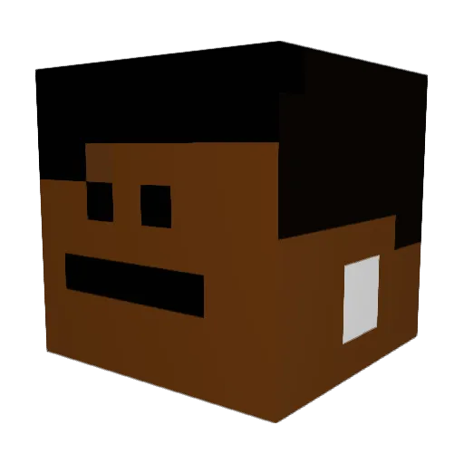 vintixx Minecraft avatar head, 3D render
