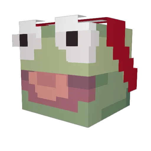 vinu210 Minecraft avatar head, 3D render