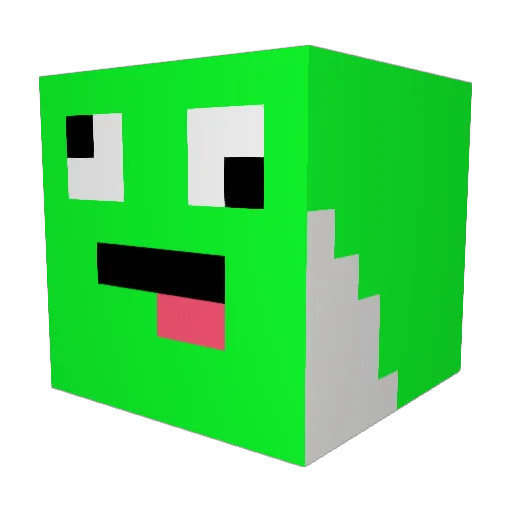 vinvib Minecraft avatar head, 3D render
