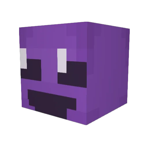 vinyl19 Minecraft avatar head, 3D render