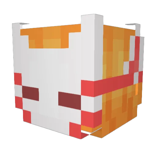 vinylrie Minecraft avatar head, 3D render