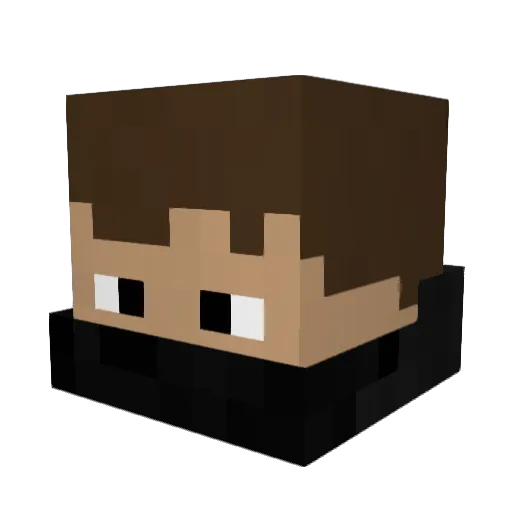 vinyxus Minecraft avatar head, 3D render