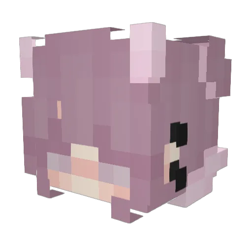 vioaa Minecraft avatar head, 3D render