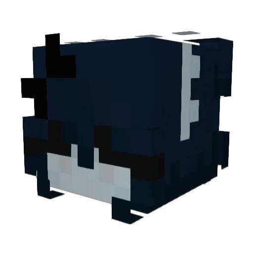 violeets Minecraft avatar head, 3D render