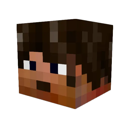 violentecsc Minecraft avatar head, 3D render