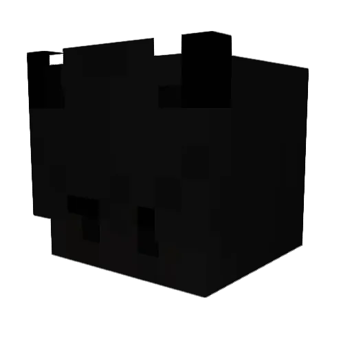 violentlygods Minecraft avatar head, 3D render