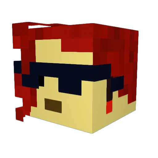 violentsharter43 Minecraft avatar head, 3D render