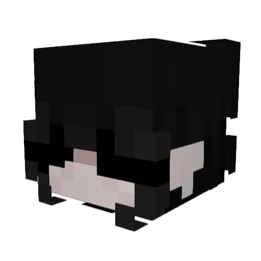 violetQAQ Minecraft avatar head, 3D render