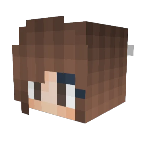 violetcrumble512 Minecraft avatar head, 3D render