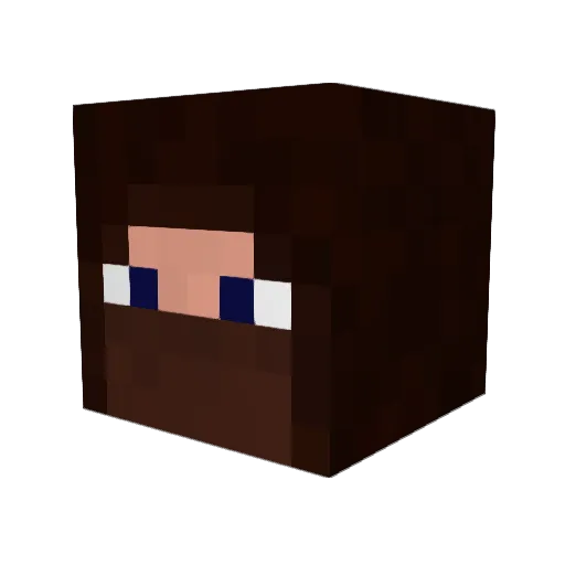 violette7124 Minecraft avatar head, 3D render