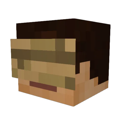 violine1101 Minecraft avatar head, 3D render