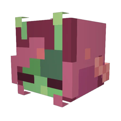 violkai Minecraft avatar head, 3D render