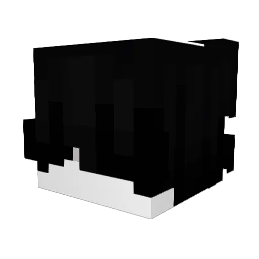 violyy Minecraft avatar head, 3D render