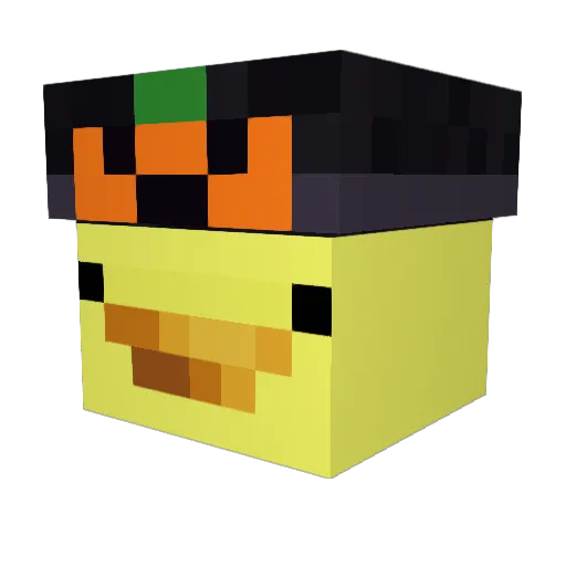 viosteve Minecraft avatar head, 3D render